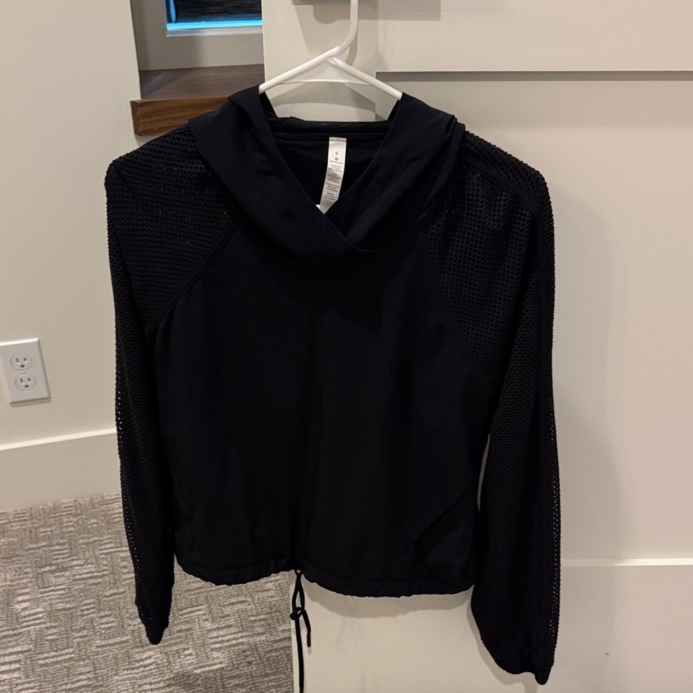 Lululemon Black Mesh Sleeve Hoodie